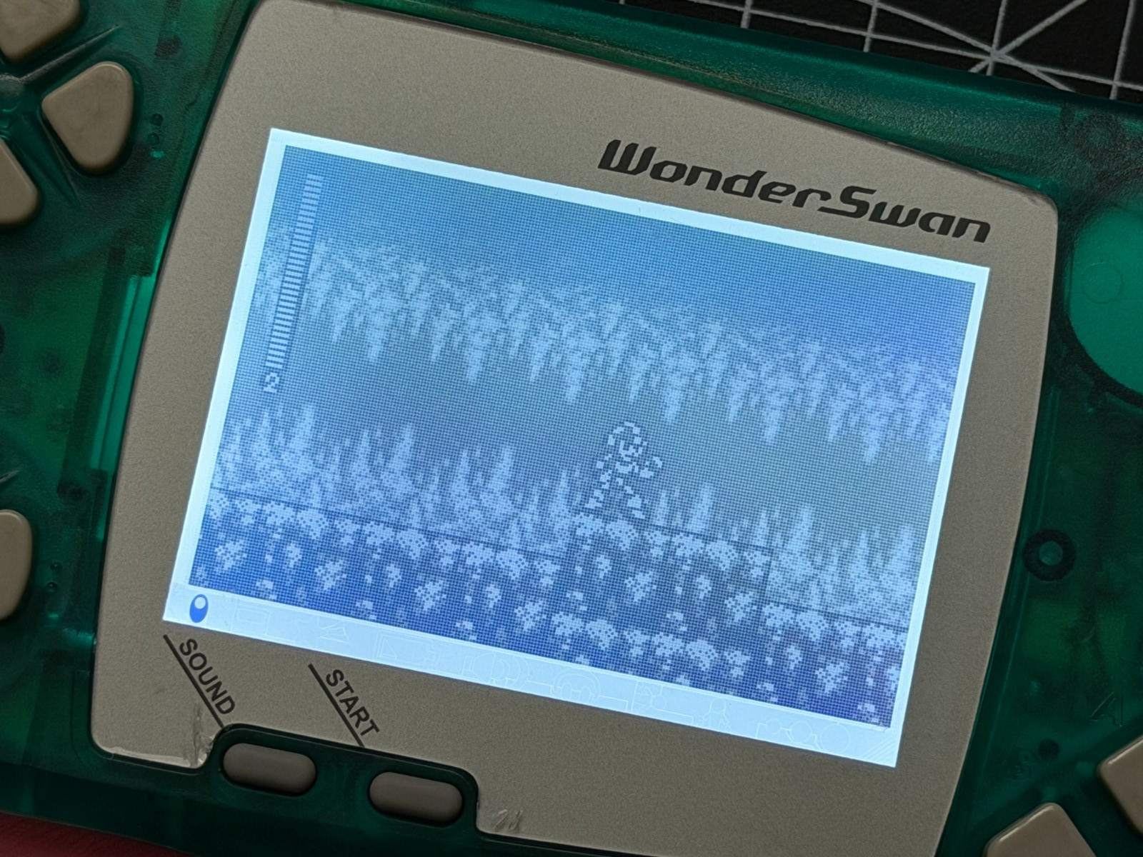 Bandai WonderSwan Mod Backlight For Original Screen – Skeleton Green