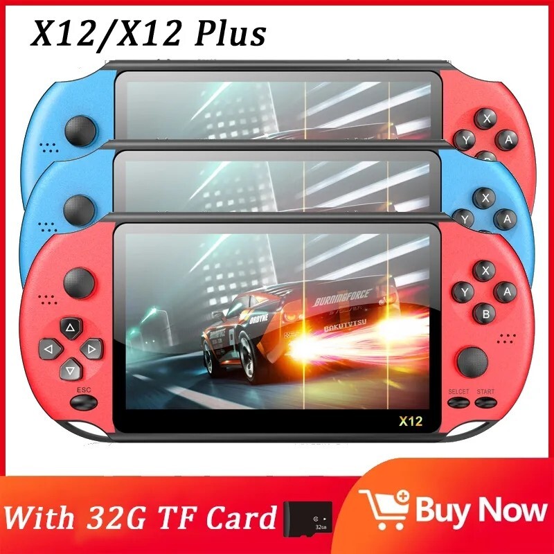 Portable Console 2000 Built-In Games TV Connection Retro Classic 5 Inch