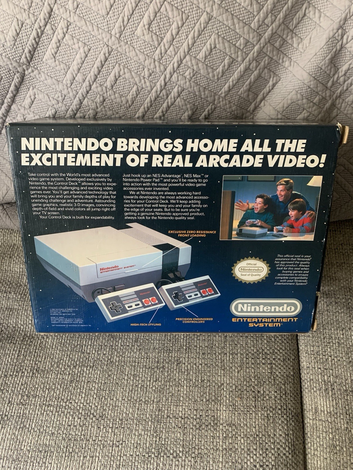 Nintendo Entertainment System NES Control Deck Console – Box And Styrofoam Only