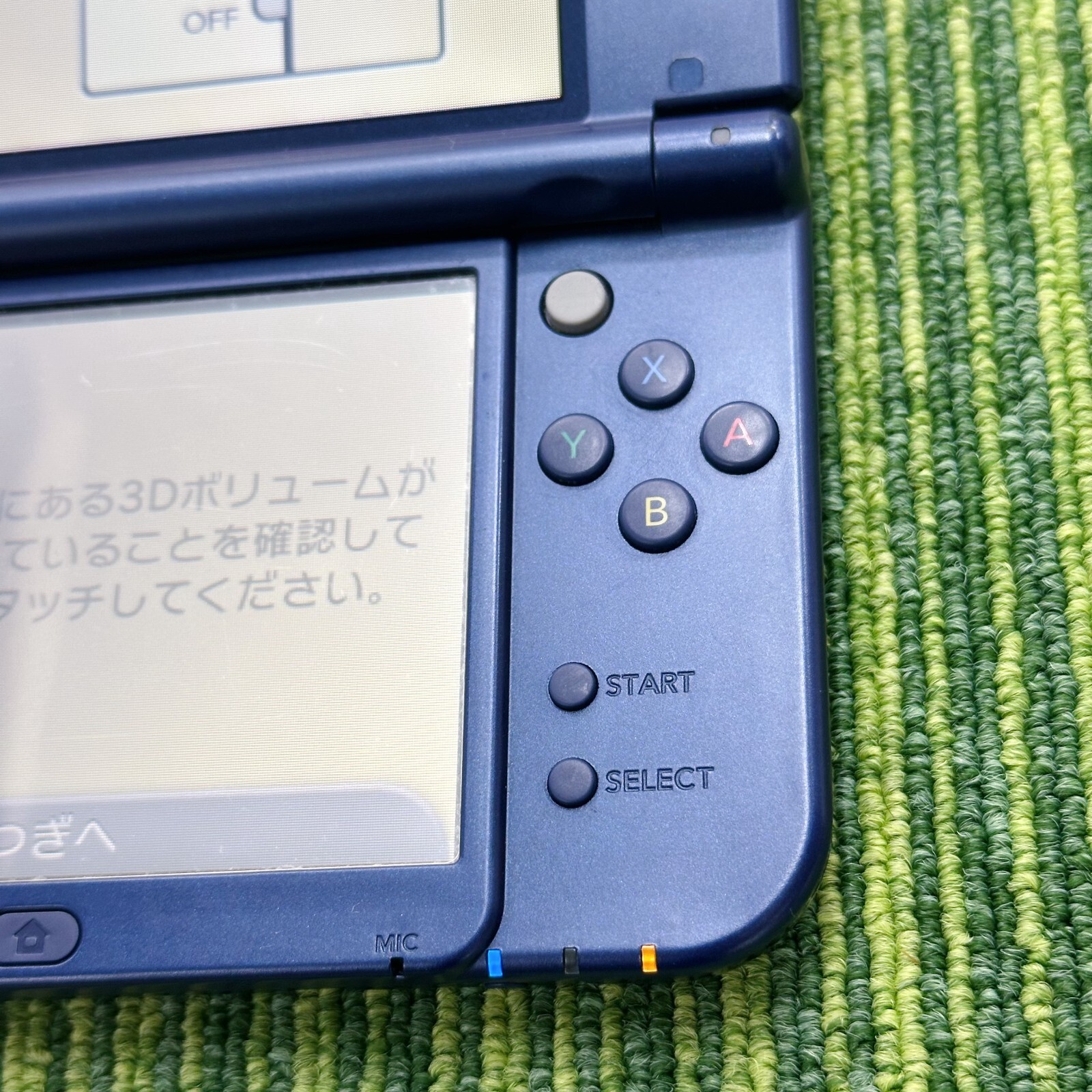 New Nintendo 3DS XL LL Metallic Blue Console Stylus Working Tested Japanese ver