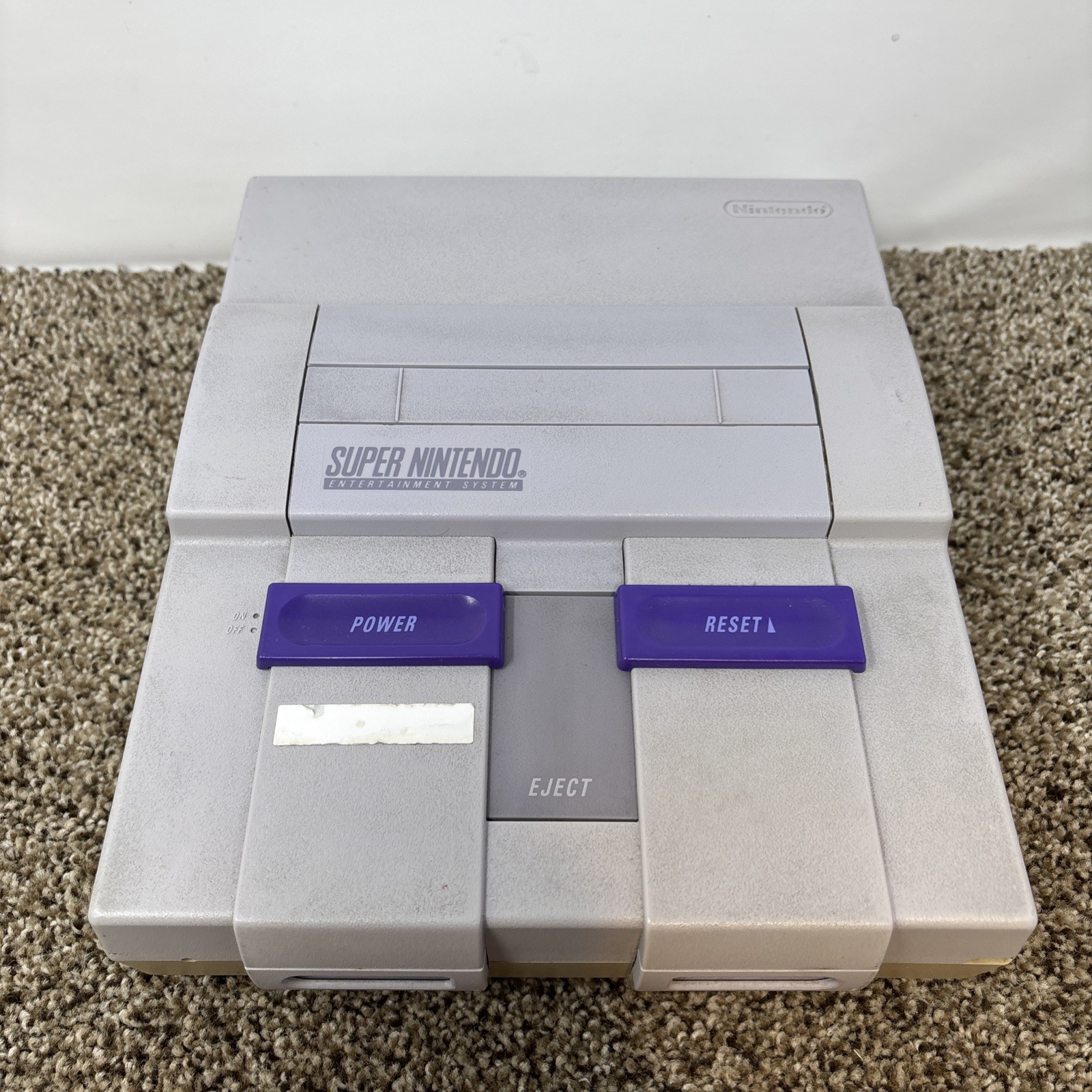 Super Nintendo SNES Console Bundle With Controller Cables Tested