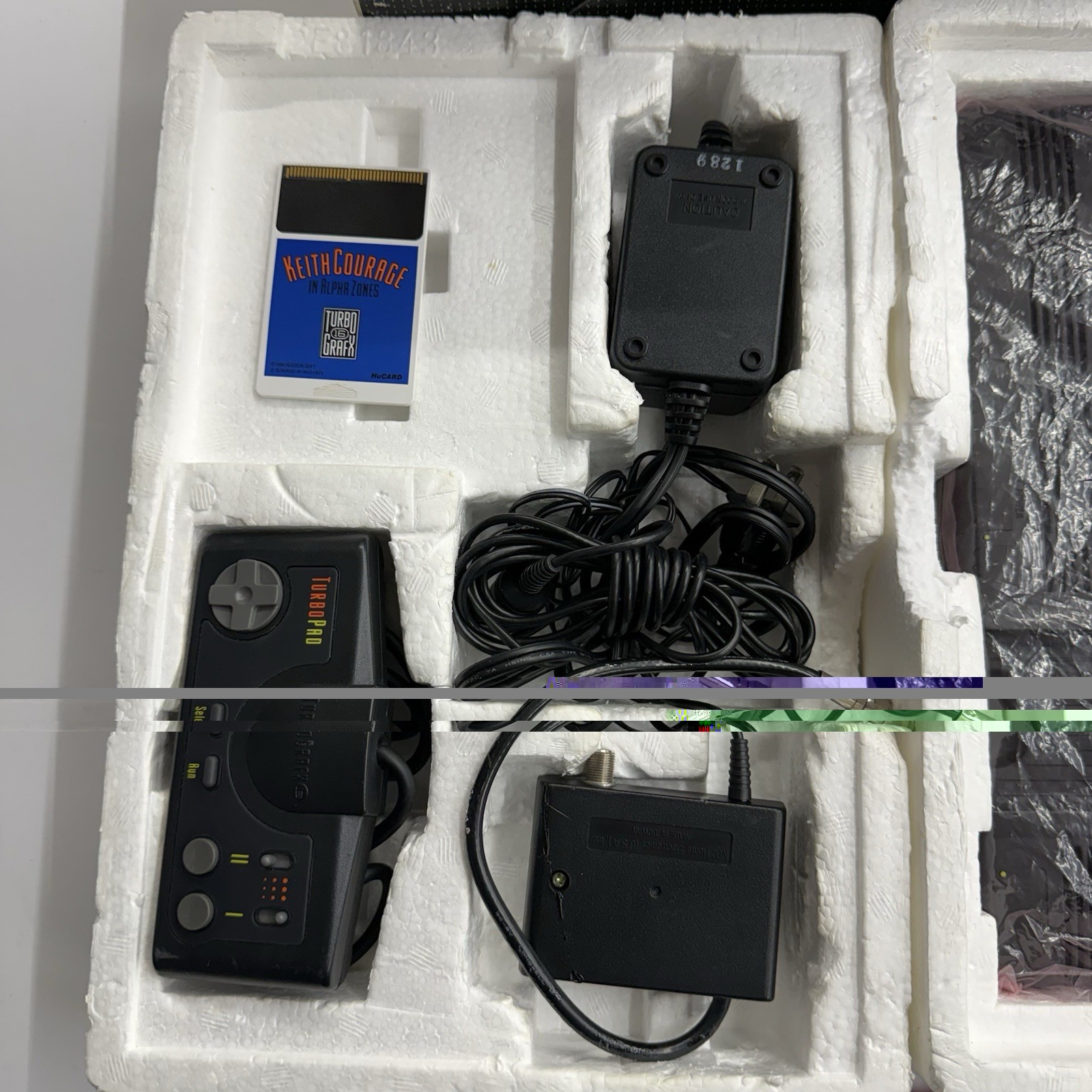 Tg16 – NEC TurboGrafx-16 System Black Console *Not complete* W/ Box Tested Works