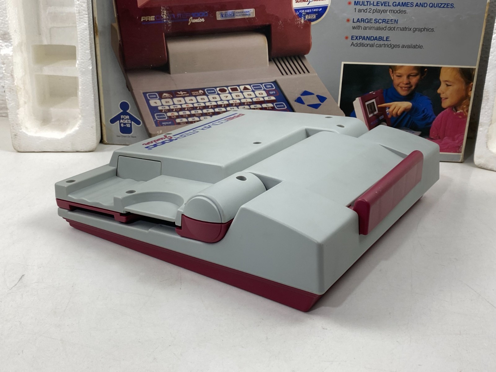 Vintage VTECH Pre Computer Junior 1000 Learning Educational Game 1990 NEW