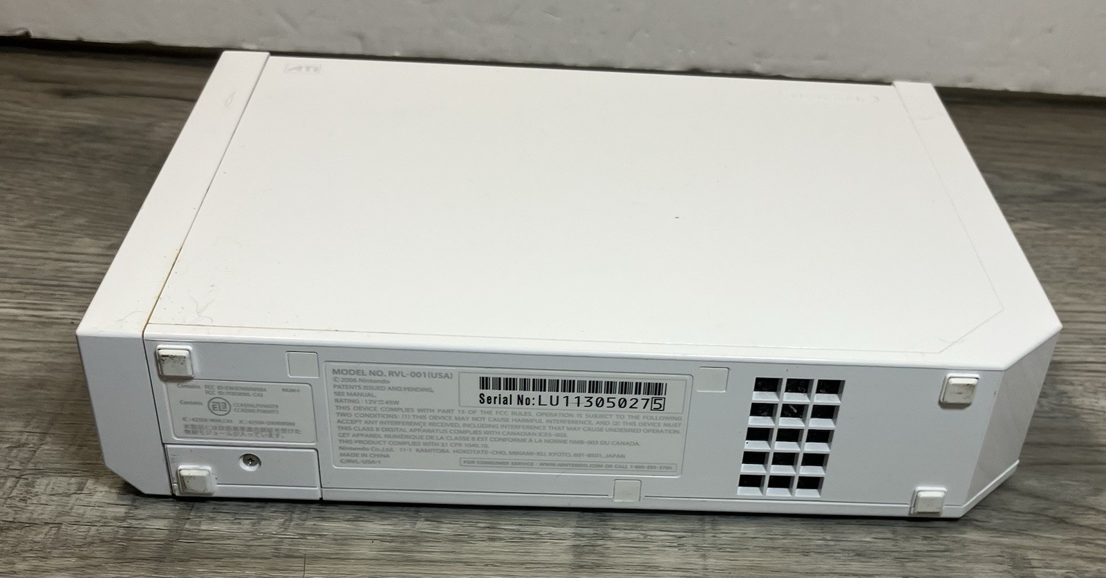 Nintendo Wii Console Bundle RVL-001 With Controller Tested
