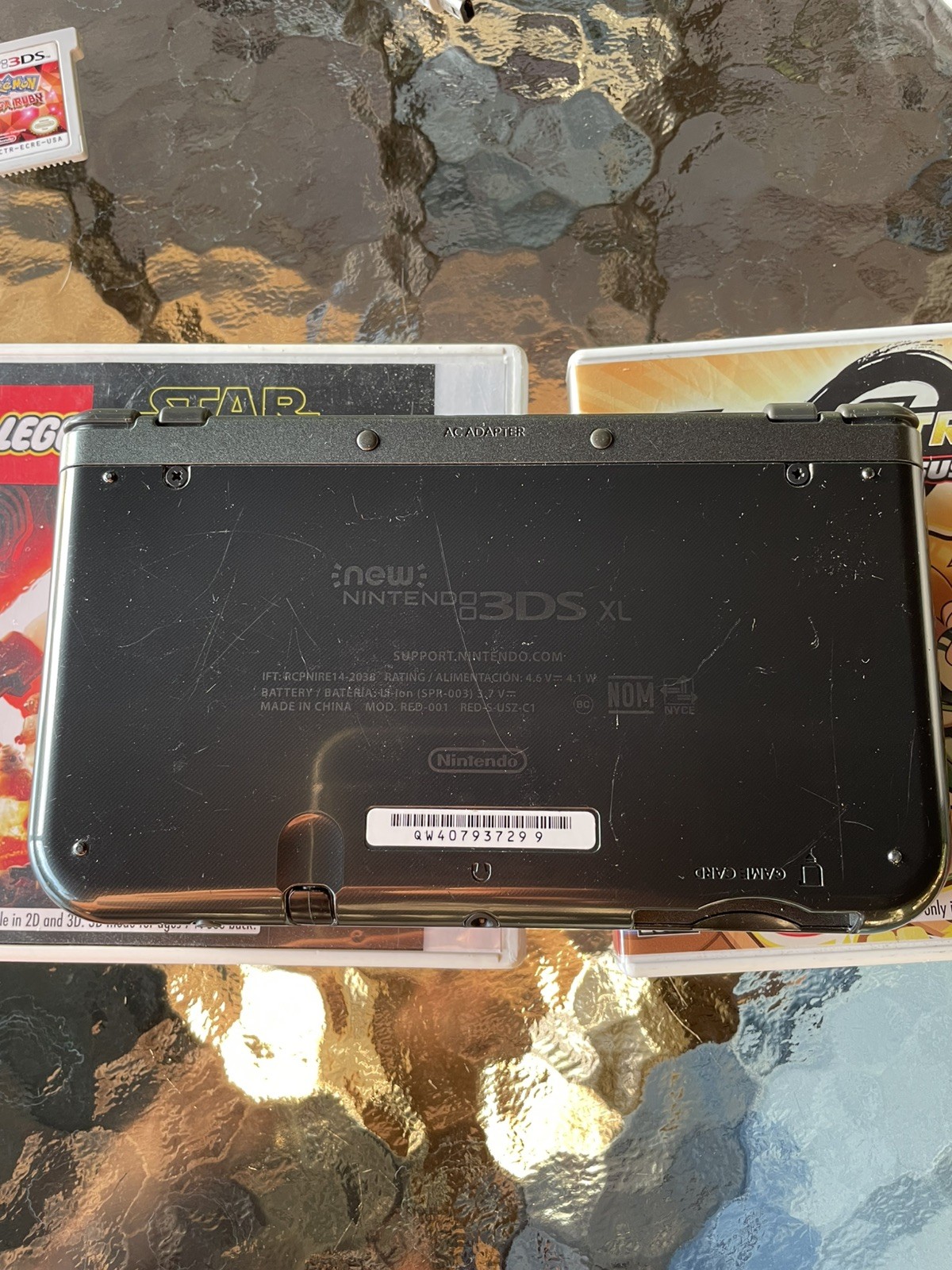 NICE! Nintendo 3DS XL Gray Black Console W/Games, Charger and Stylus US Version