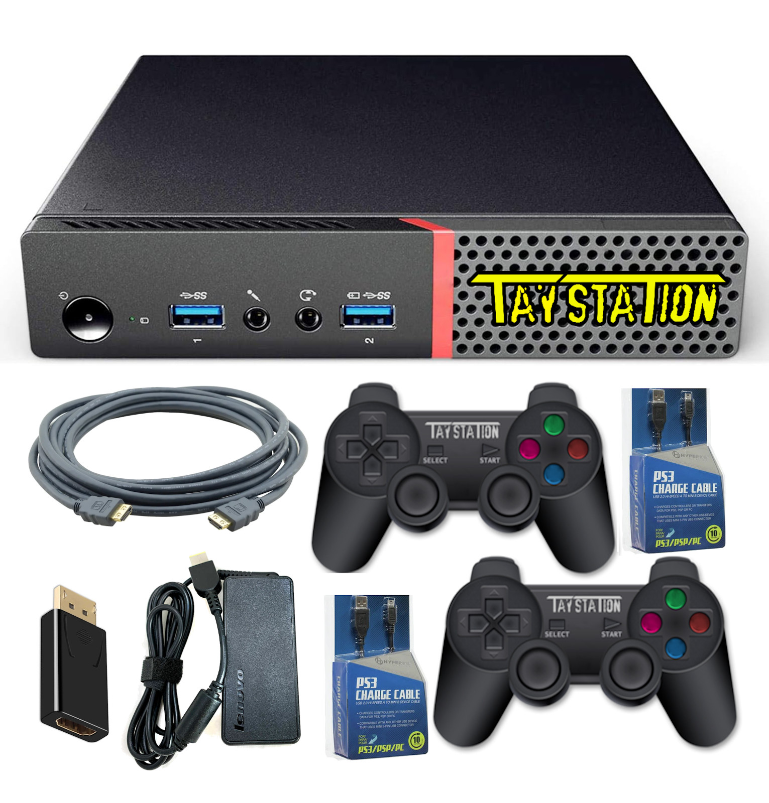 Guaranteed TayStation 2 Game Console Slim Black + Wireless Controllers + USA