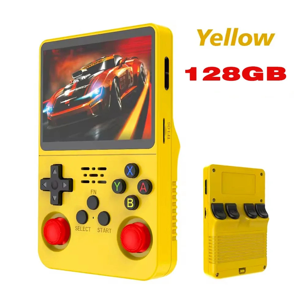 R36S Retro Handheld Game Console Linux System 3.5-inch IPS Screen Video Pl