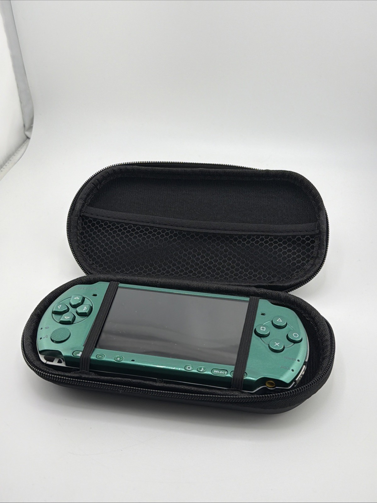 Spirited Green Sony PSP 2000 Console Tested Working 64GB Card, Case, OEM Battery