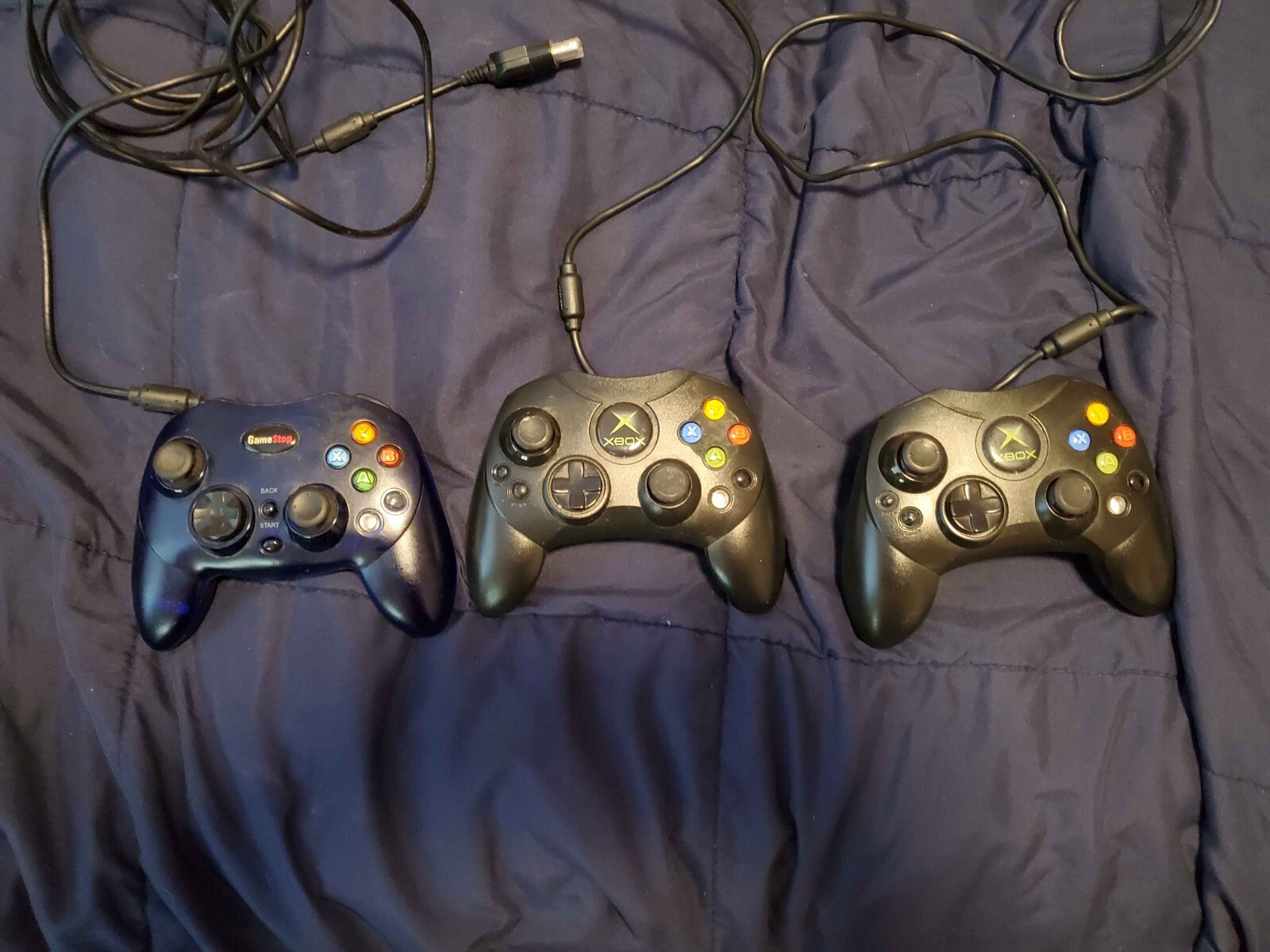 Original Microsoft Xbox – three controllers and 10 games