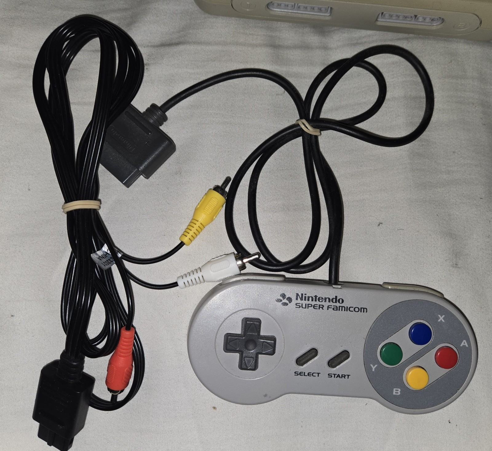 Nintendo Super Famicom With 6 games Controller and Av Cord Snes Untested