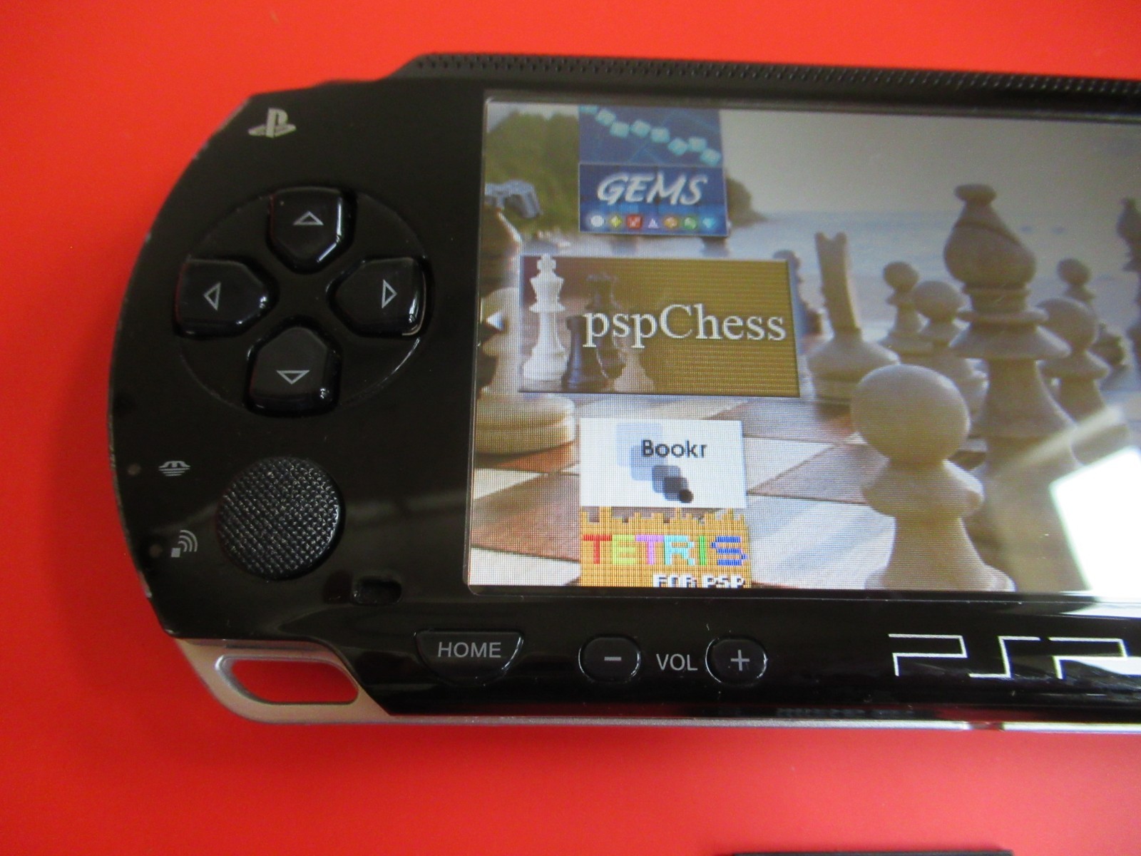 PSP 1000 Piano Black w/ Ark-4 USB power/data HQ battery 32gb, WORKING