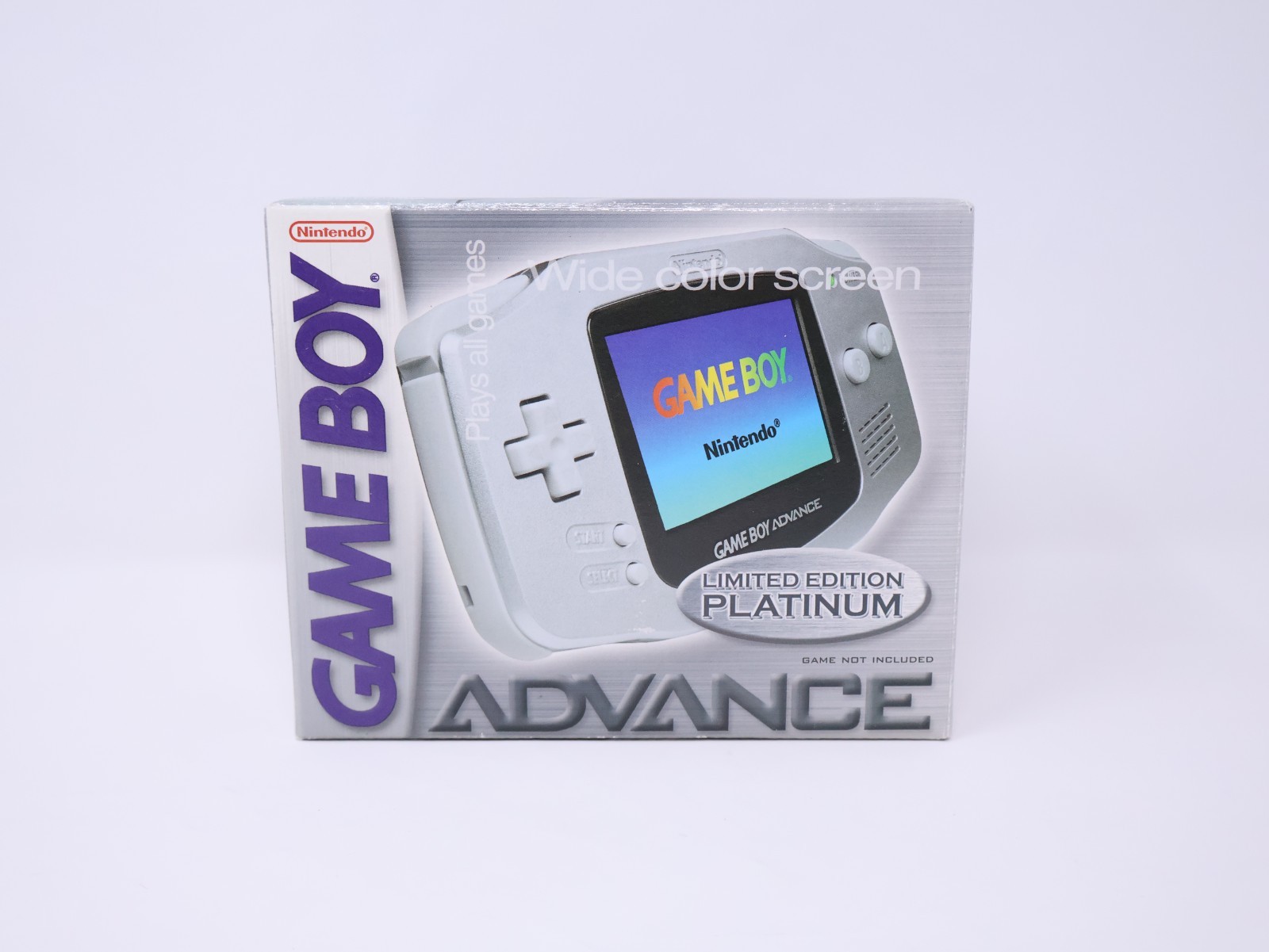 Nintendo Game Boy Console Silver Limited Edition Platinum Minty Open Box Rare