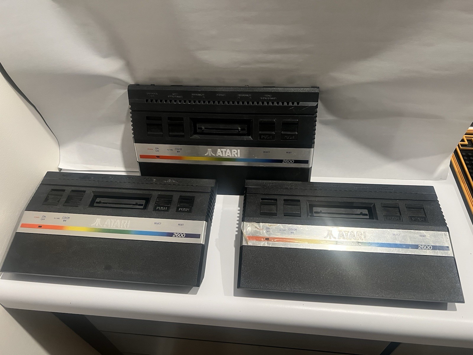 Atari 2600 Junior “Rainbow” Consoles – Lot of 3