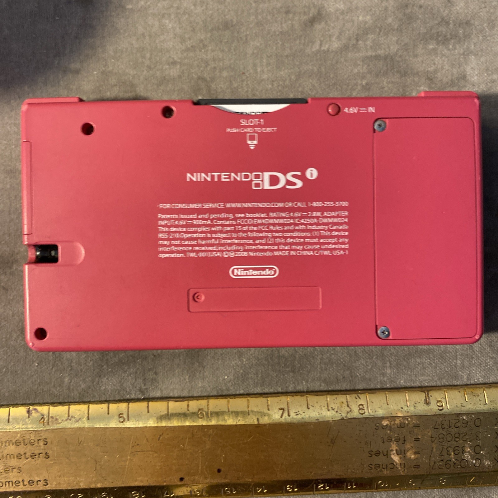 Nintendo DSI Matte Hot Pink System + Charger + 3 Games