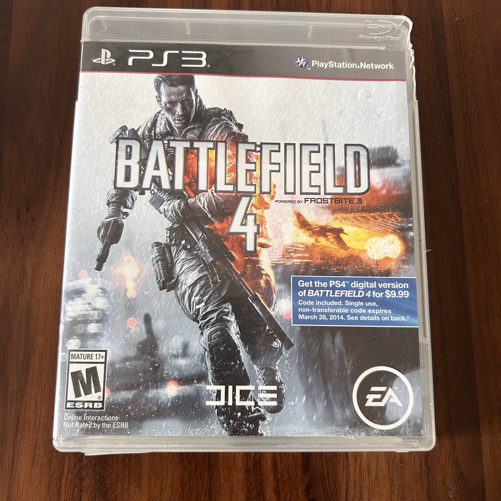 PlayStation 3 Console Black (tested) with One Game (Battlefield 4)