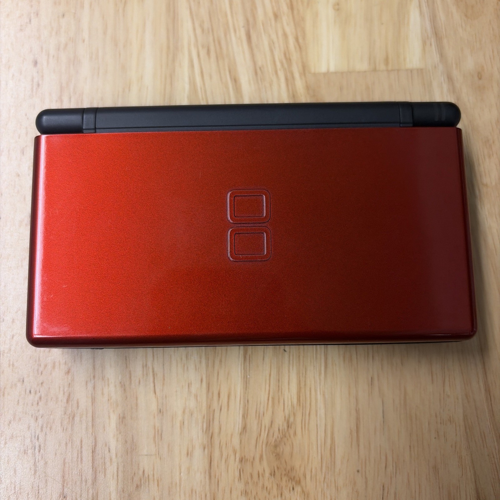 Nintendo DS Lite Crimson Handheld System Bundle Red/Black Charger 15 Games