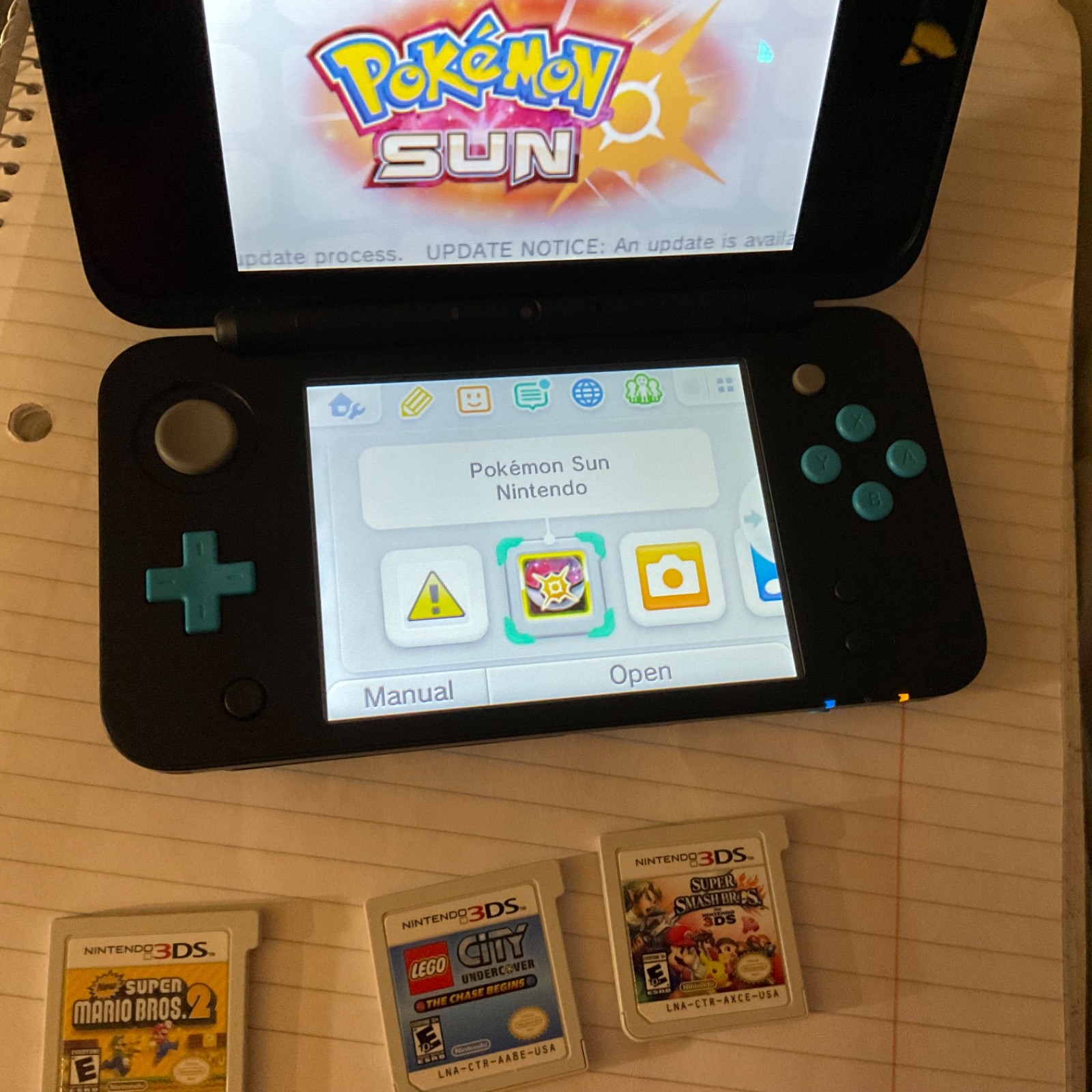 Nintendo 2DS XL Console – Black/Turquoise