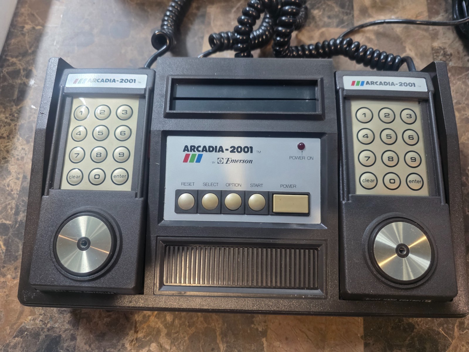 Emerson Arcadia 2001 Video Game Console + Space Raiders CIB + Original foam