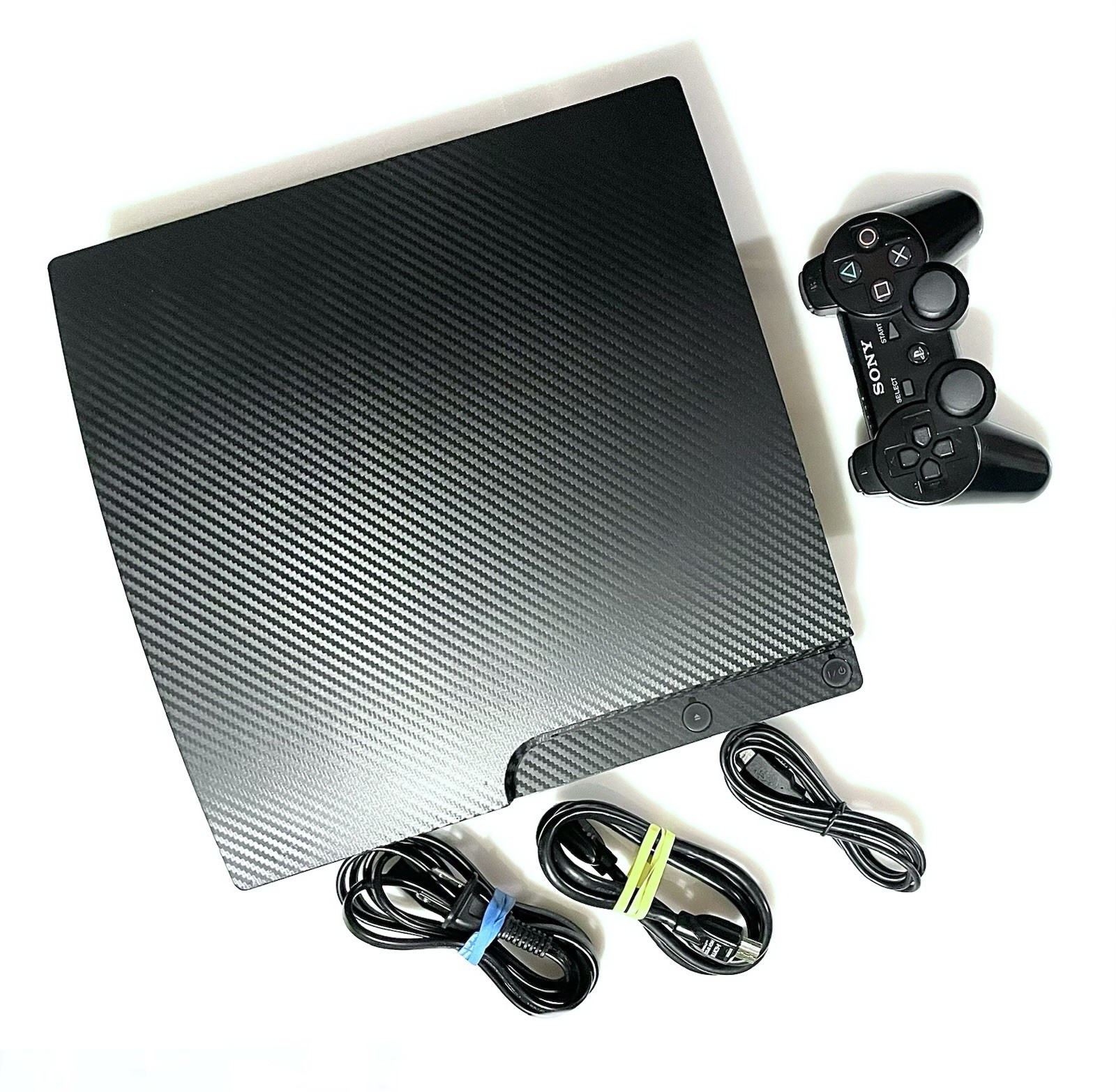 🔥 320 GB CARBON FIBER Sony PlayStation 3 PS3 SLIM 🔥 NEW THERMAL PASTE 🔥