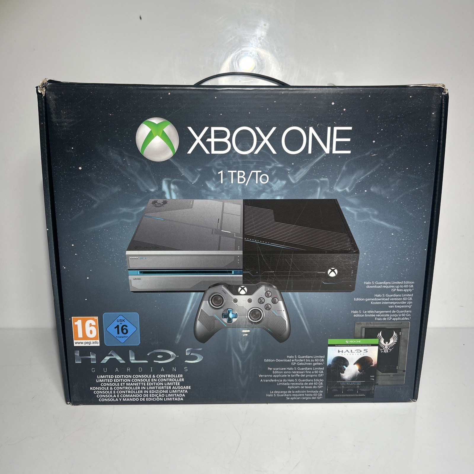 Limited Edition XBOX ONE Halo 5 Guardians Console & Controller Boxed Tested