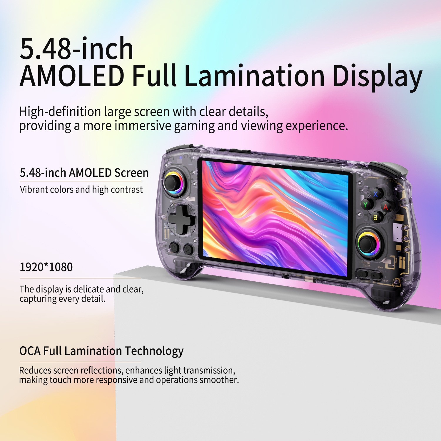RG557 Android 14, 5.48-inch 12+256G Capacitive Joystick Handheld