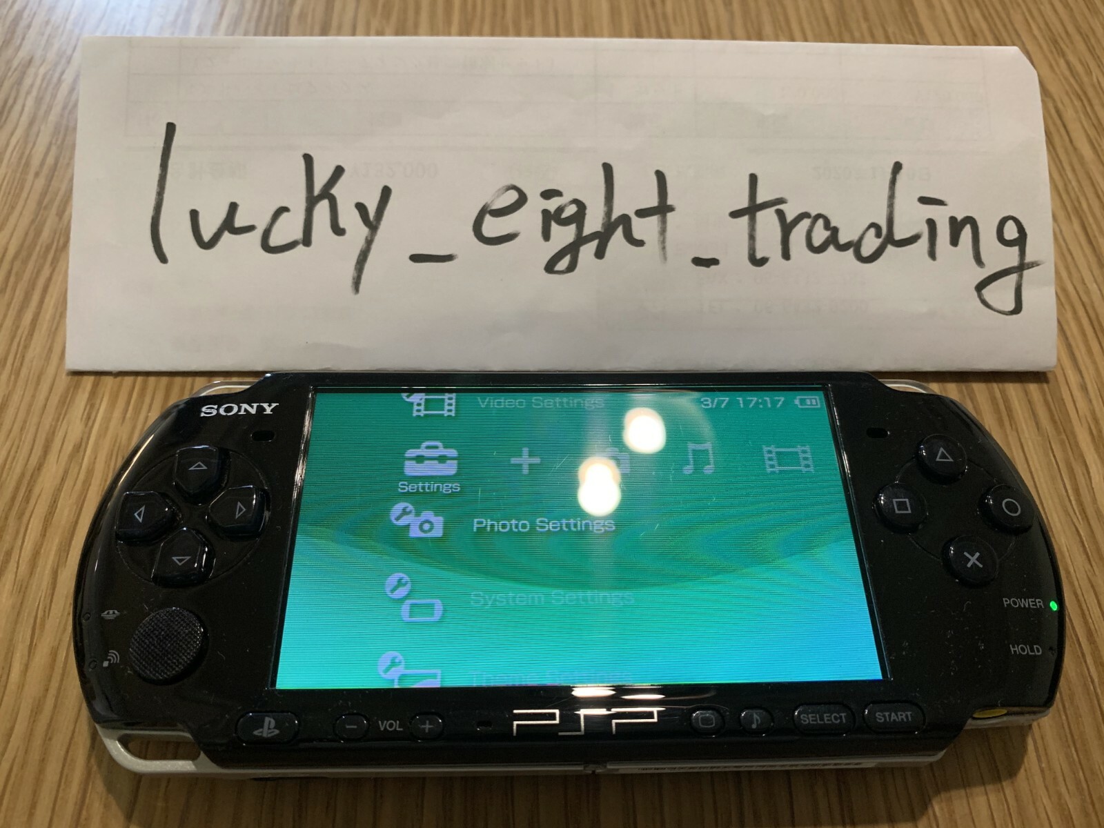 PSP 3000 Piano Black PB Console only No Battery [H]