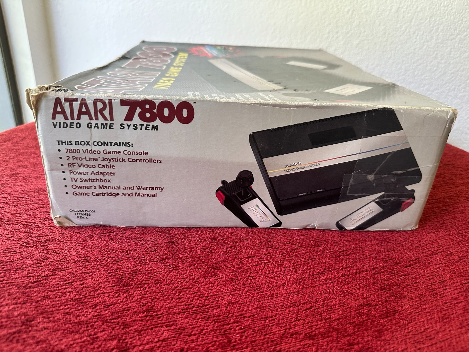 Vintage Atari 7800 Video Game Console Complete In Box 2 Controllers Works Great!