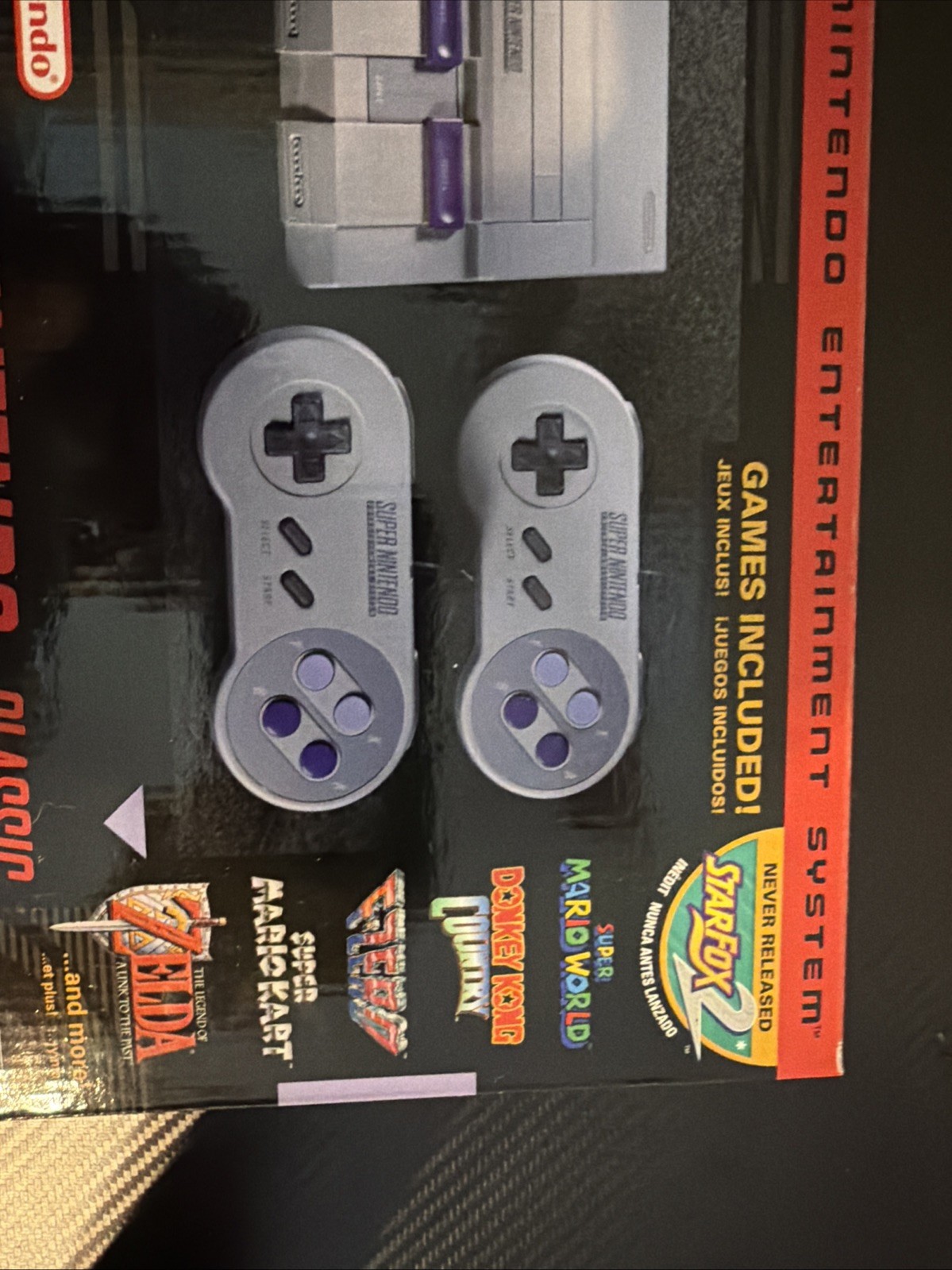 Nintendo Super Nintendo Entertainment System Classic Edition Gray HDMI Built-In