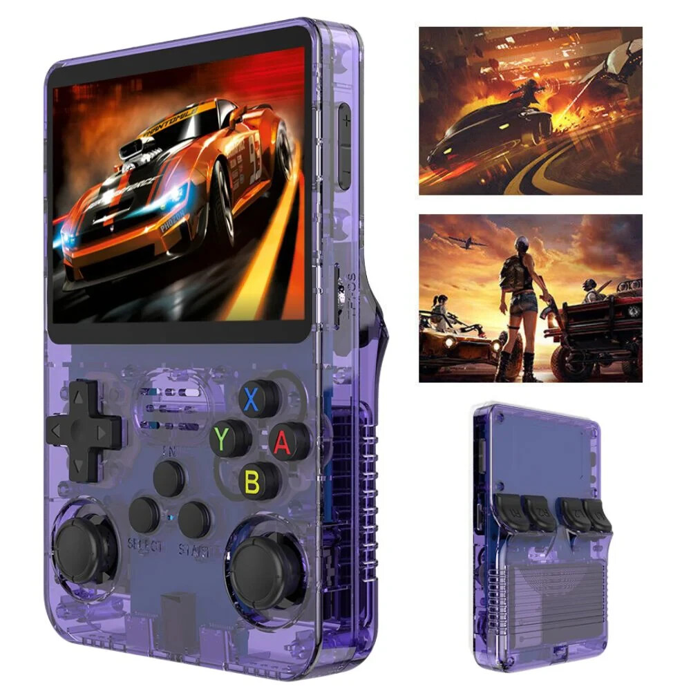 R36S Retro Handheld Video Game Console Linux System 3.5 Inch IPS Screen R35s Pro