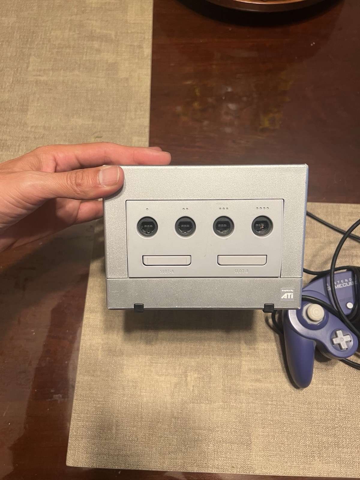Nintendo GameCube DOL-001 Silver Console w/ Wired Controller, NTSC-U/C