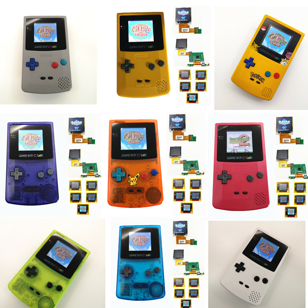 Multi-Colors IPS V2 Retrofit Game Boy Color GBC Console With Highlight LCD