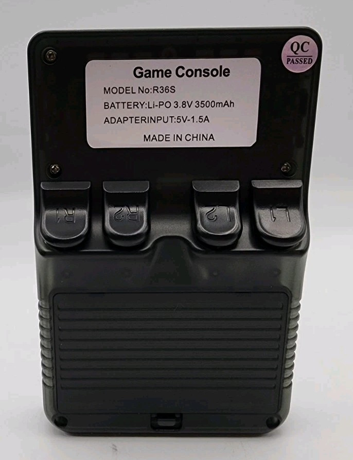 RK3326 Quad Core Handheld Game Console 128G With Built-in 15000+ Games, Black