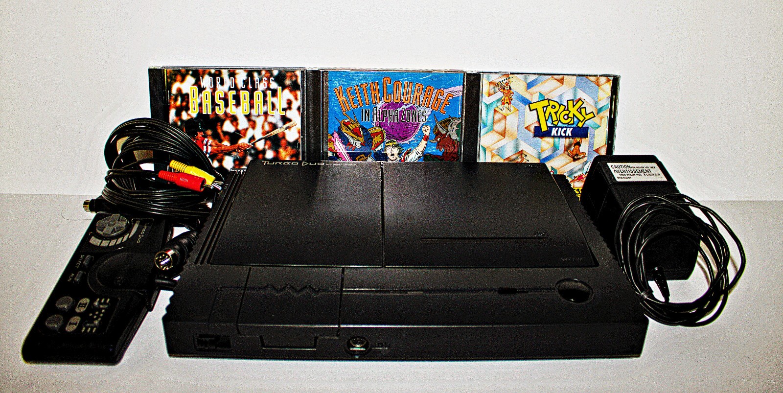Turbo Duo 1992 American W/Cords Controller, 3 Games, Tested/Works, See Condition