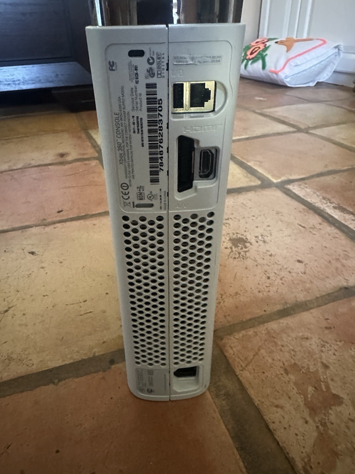 Microsoft Xbox 360 White Console Only – Tested Working – No Power Cable (4)