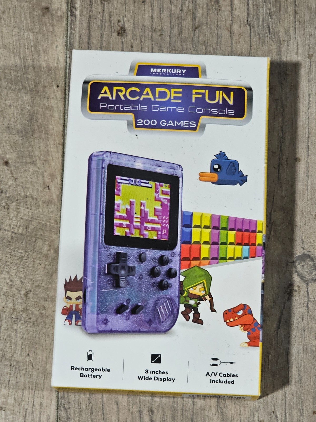 Merkury Innovations Arcade Fun Portable Game Console 200 Games