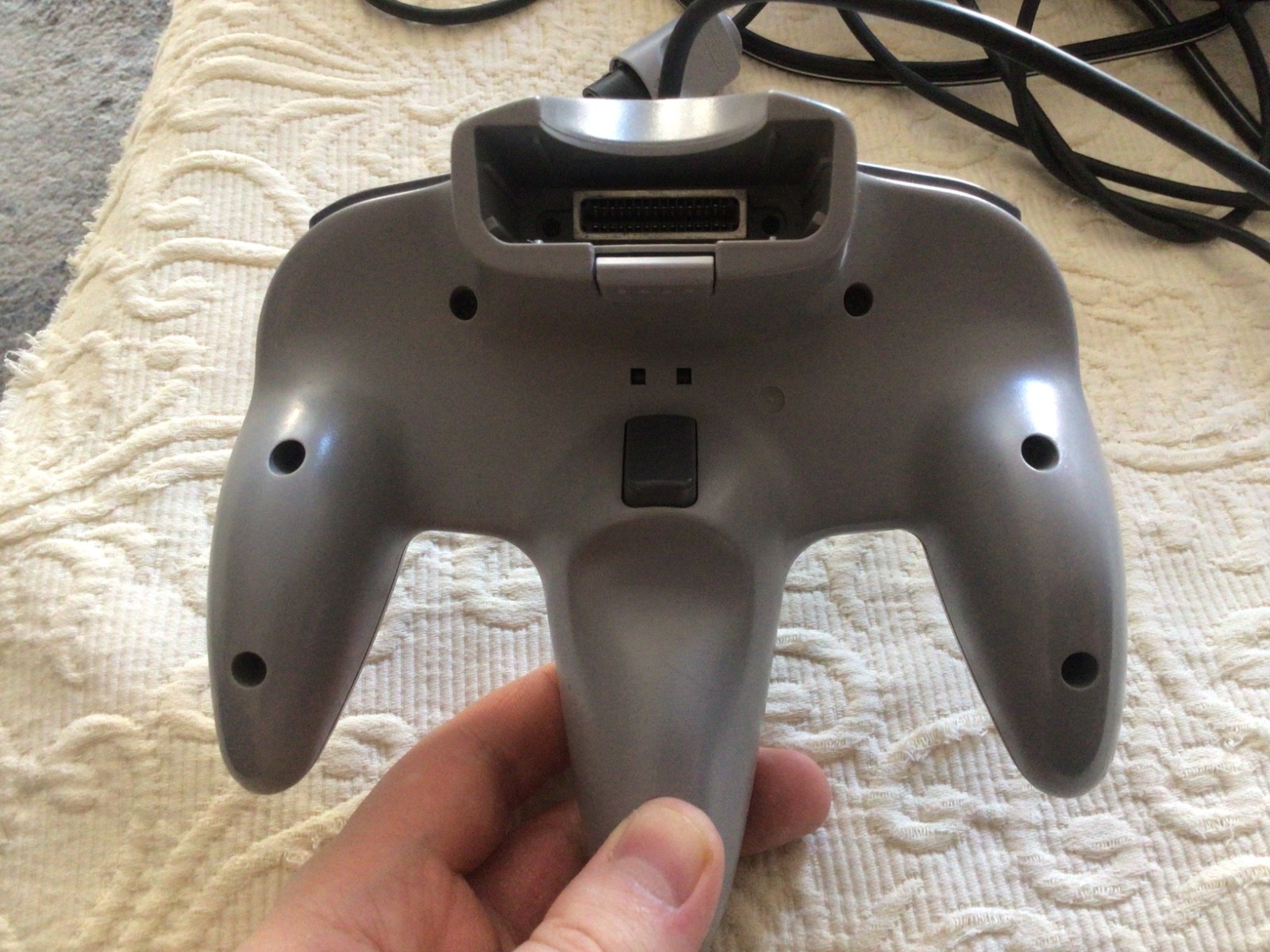 Nintendo 64 Console with wires-two first part controllers-one third party