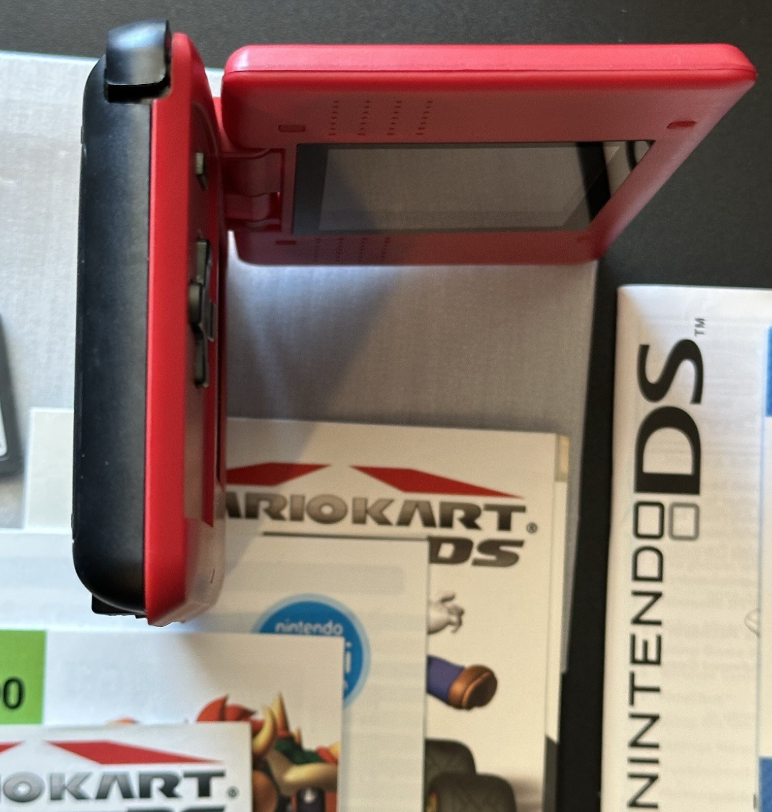 Nintendo DS Mario Kart Bundle Pack Hot Rod Red In Box Handheld Console System
