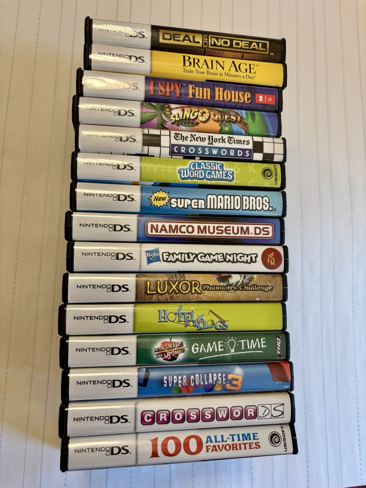Nintendo DSi Blue Complete CIB Huge Bundle 15 Games Tested Matching Serials