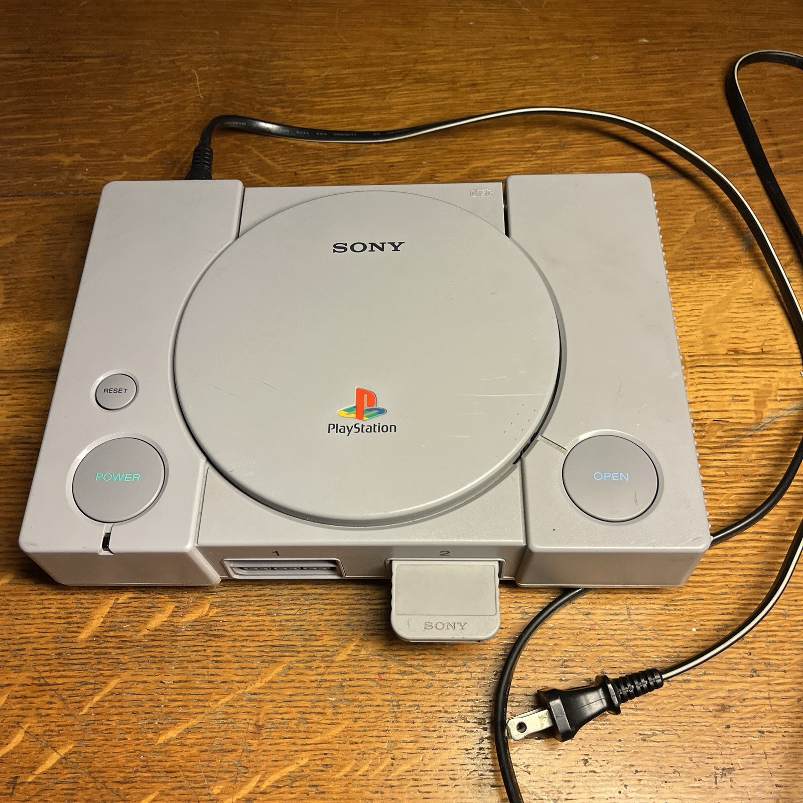 PlayStation 1 PS1 Console + Memory Card +Jet Moto Game Disc NO AV CORD Sony-9001