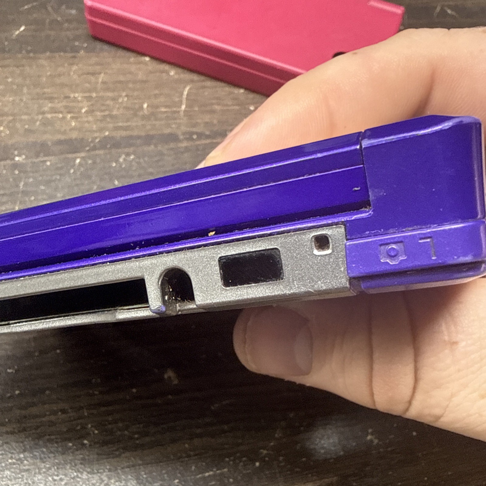 Nintendo 3DS CTR-001 Purple Handheld System 3D Capability Headphone Jack