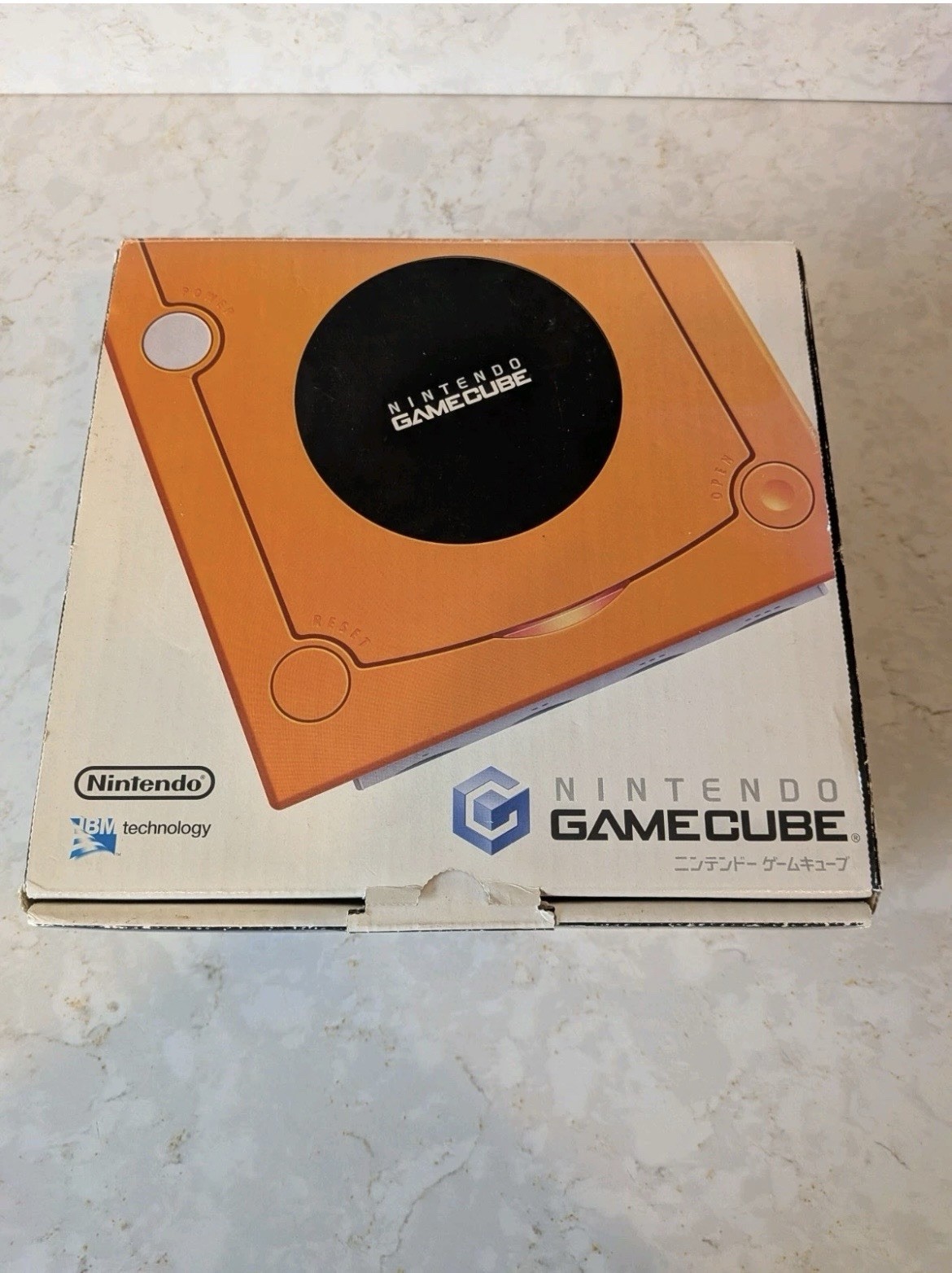 Nintendo GameCube Console Orange DOL-001 Boxed w/AV & Power Cables