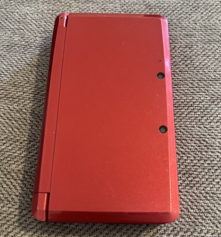 Custom 64GB Nintendo 3DS – Metallic Red / Region Free / Stylus / USBCharger/ 90+
