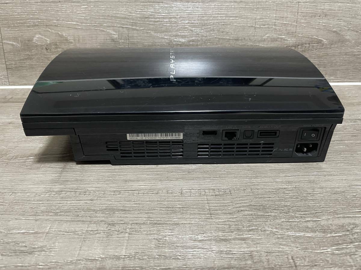 PS3 Clear Black CECHB 20GB Console only PlayStation 3 Fat [H]