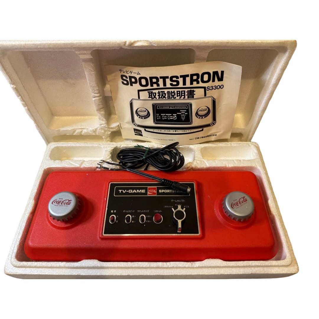 Coca-Cola SPORTSTRON Dedicated Console Vintage Retro TV Game JDM Tested NTSC