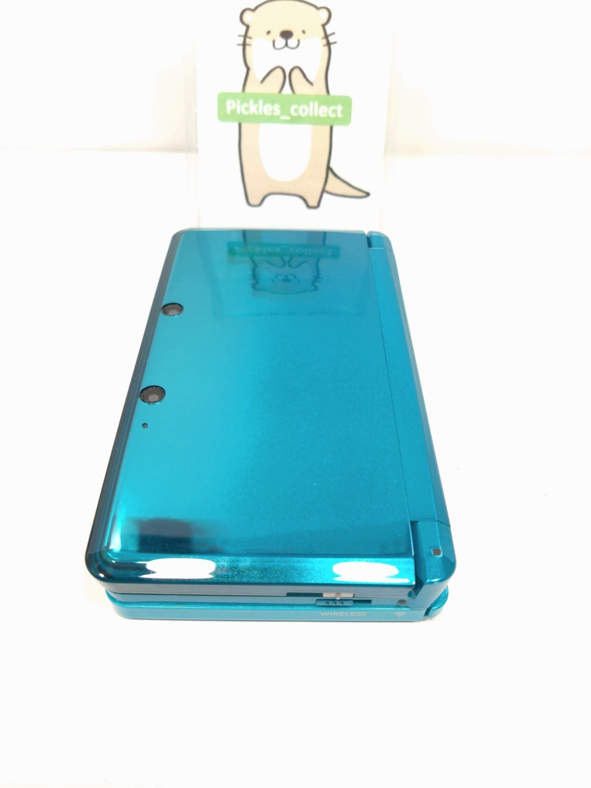 3DS Aqua Blue CTR-001 w/Charger 4GB Language Japanese Tested Nintendo 0525C