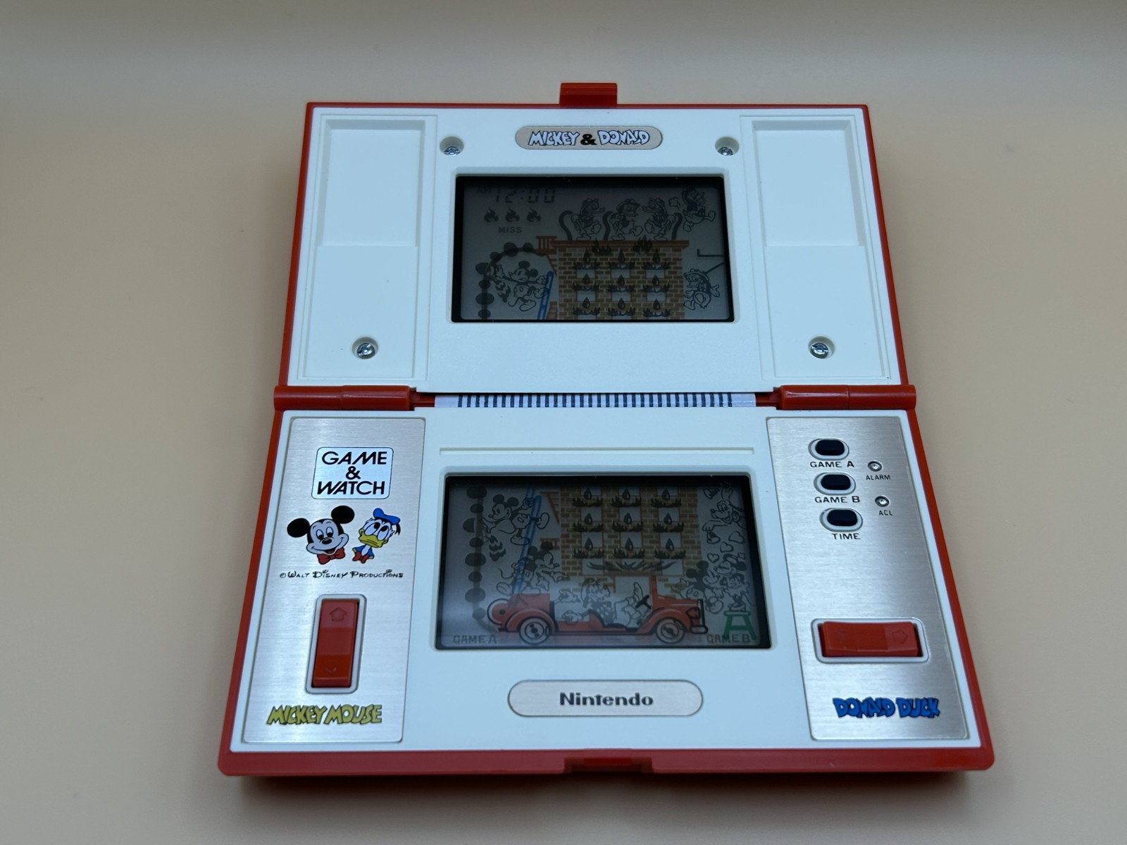 Nintendo Game & Watch MICKEY & DONALD DM-53 Multi Screen 1982 In Box 1982
