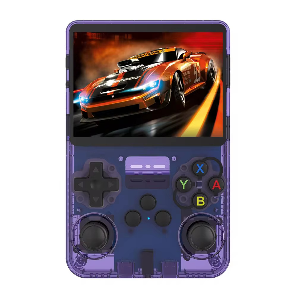 Gray R36S Retro Handheld Video Game Console Linux System 3.5 Inch IPS Screen New