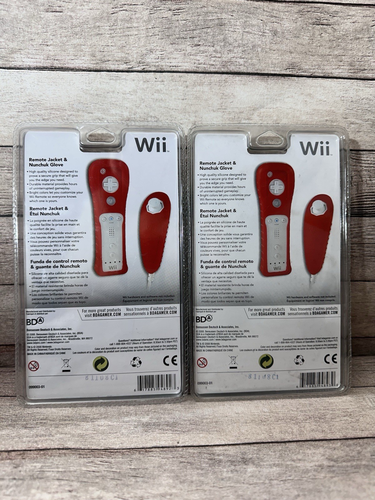 NEW Nintendo Wii Console Sports 3 Controllers 3 Nunchucks Charger Sleeves Bundle