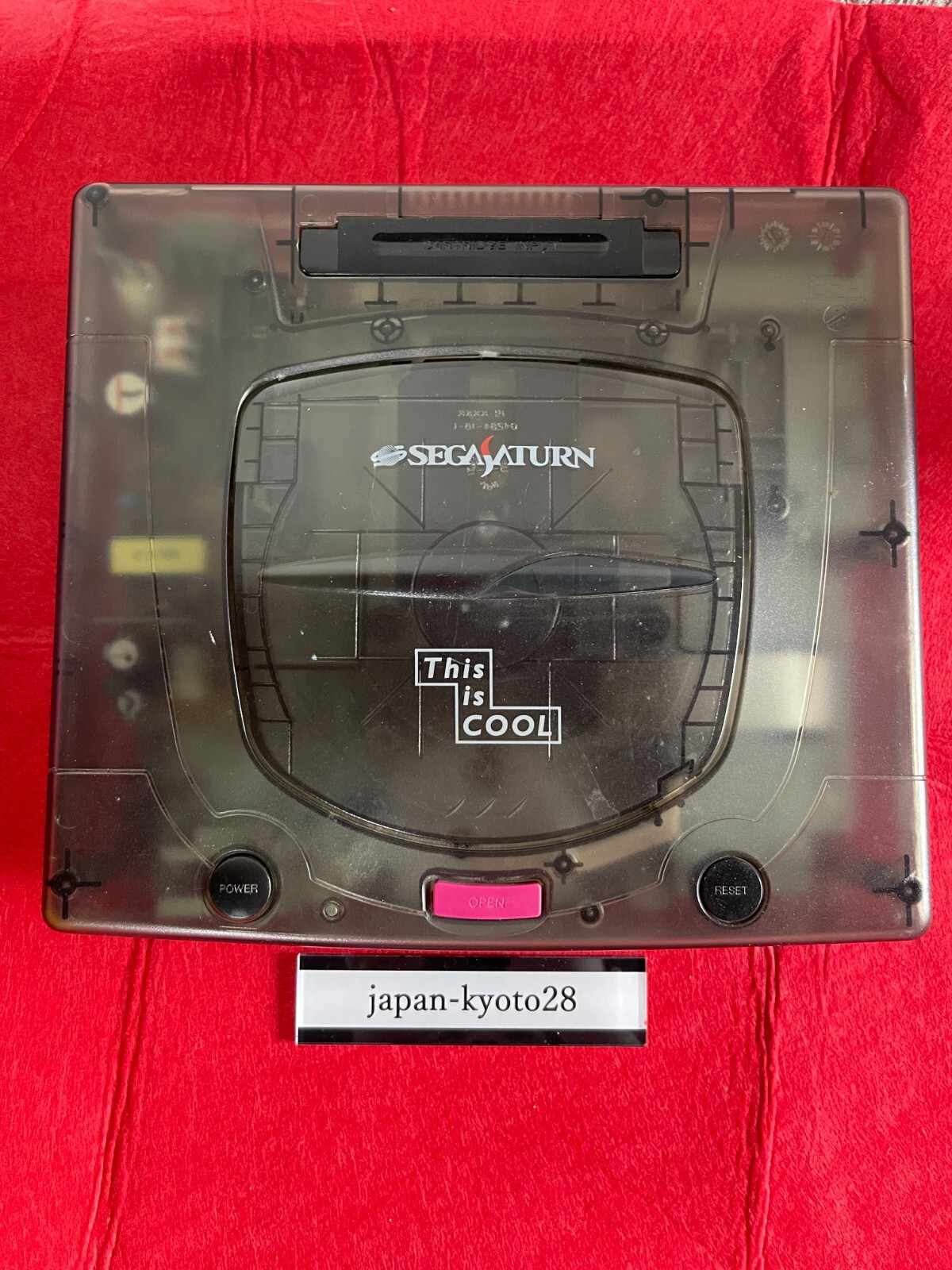 SEGA HST-3220 Saturn SS This Is Cool Console Clear Skeleton – Black Japan