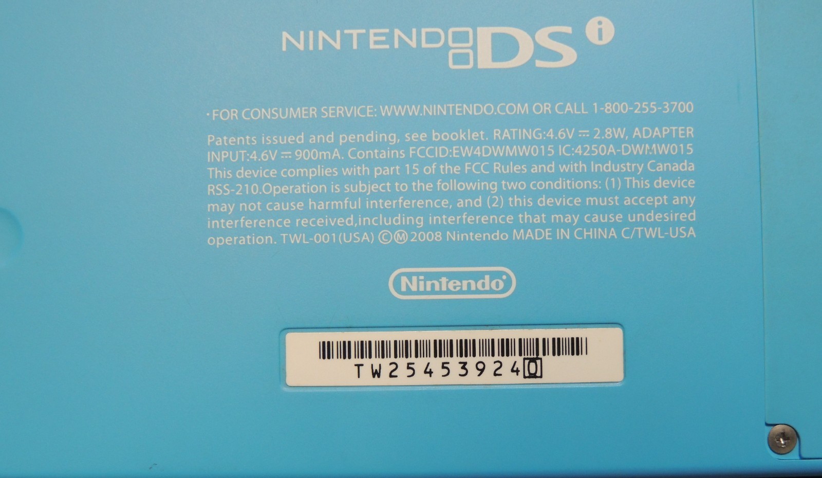 Nintendo DS Launch Edition Turquoise Blue plus Travel Case and extras Package